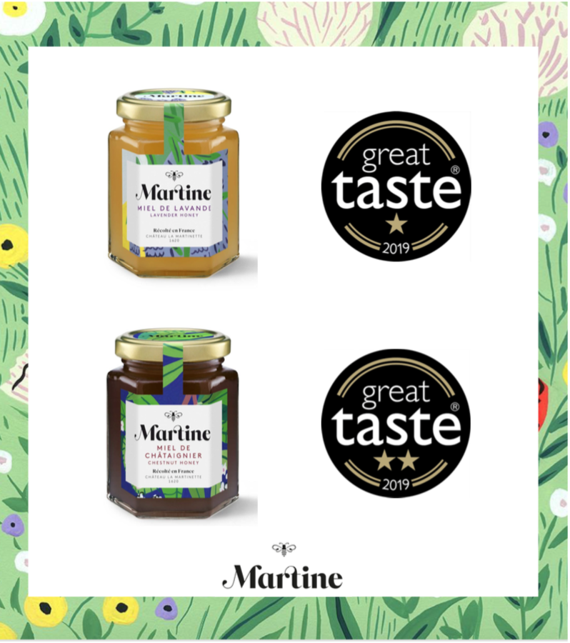 Great Taste Awards pour notre miel de lavande et châtaigner